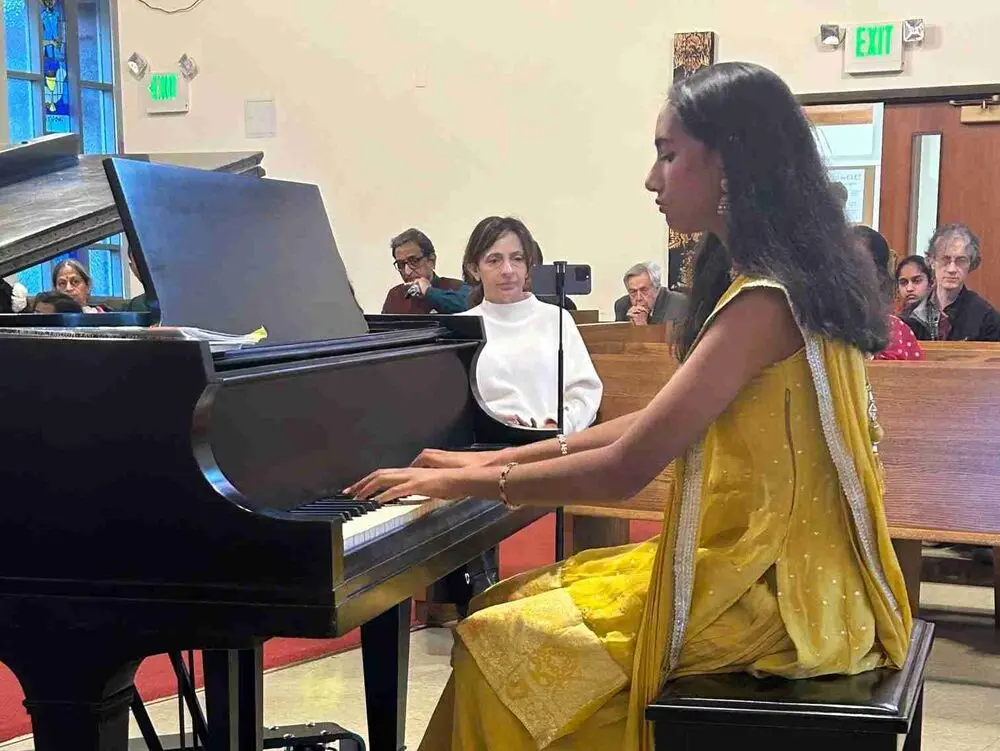 Bright talent and festive colors light up the stage during Diwali.